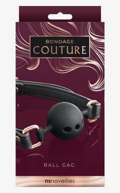 BDSM Bondage Couture Ball Gag Black