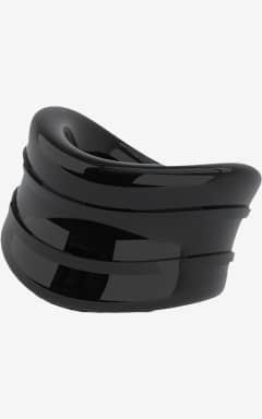 BDSM Stay Hard Beef Ball Stretcher Snug Black
