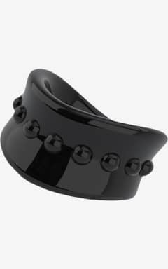 BDSM Stay Hard Beef Ball Stretcher Black