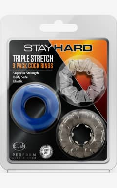 Cock Rings Stay Hard Triple Stretch 3pack Cockrings