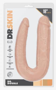 Dildos Dr. Skin Dr Double 18inch Vanilla