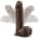 Dr. Skin 8inch Posable Dildo With Balls Chocolate