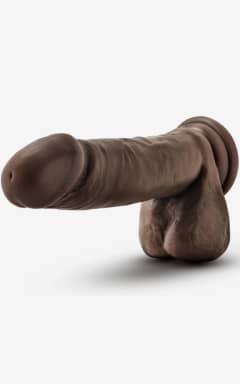 All Dr. Skin 8inch Posable Dildo With Balls Chocolate