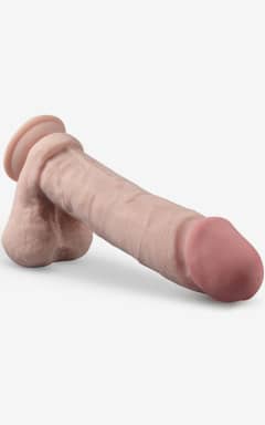 All Dr. Skin 9inch Thick Posable Dildo W. Balls Vanill