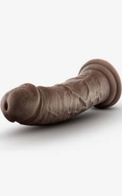 Anal Dildos Dr. Skin Plus 8inch Thick Posable Dildo Chocolate