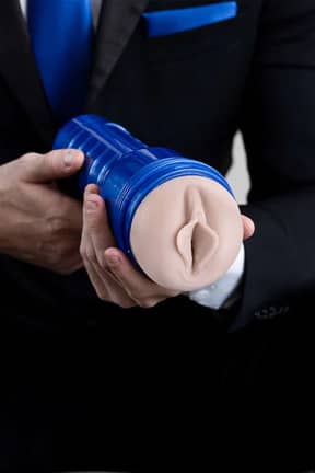All Fleshlight Boost Bang Light Medium Flesh - Ribbed internal texture with adjustable suction in a pearlescent case