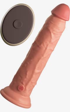 Vibrators King Cock 23cm Vibrating W. Remote Vanilla