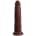 King Cock 23cm Vibrating W. Remote Chocolate