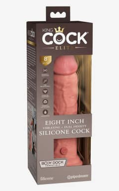 All King Cock 20cm Vibrating Silicone Cock Light