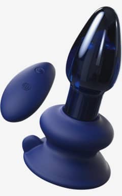 Vibrators Icicles Glass Vibrator No 85 Blue With Remote