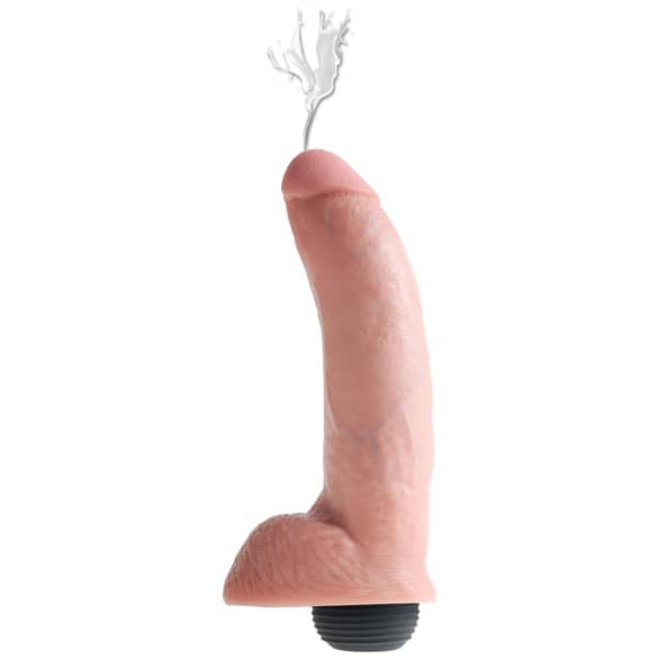 King Cock Squirting Cock With Balls 9 Inch Light