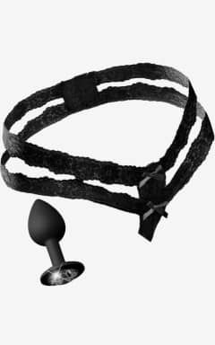 Anal Sex Toys Crotchless Secret Gem Black XL/XXL