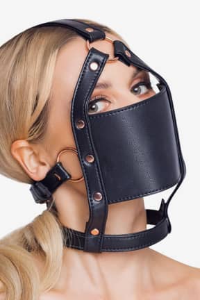 Ball Gags Head Harness With A Gag