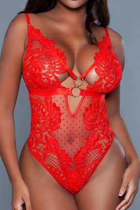 Lingerie BeWicked Olivia Bodysuit Red