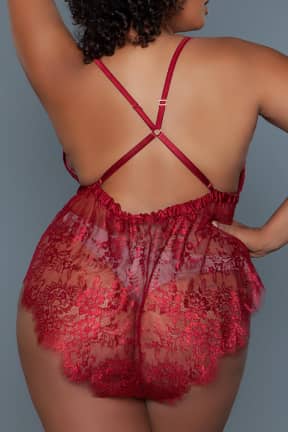 Lingerie BeWicked Nancy Teddy Rust - Sexy Teddy