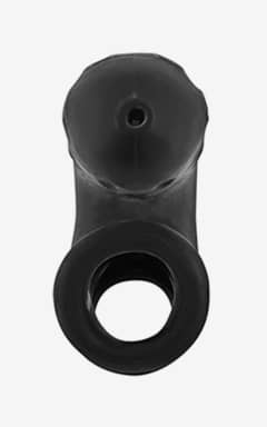 BDSM Oxballs Airlock Air Lite Vented Chastity Black Ice