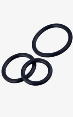 All RFSU Pleasure Rings Penis Ring Set, 3-pack Black