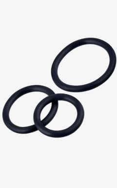 Cock Rings RFSU Pleasure Rings Penis Ring Set, 3-pack Black