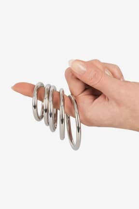 Cock Rings Bad Kitty Professional Metal Ring 5-Set