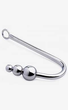 All Steel Anal Hook with Beads
