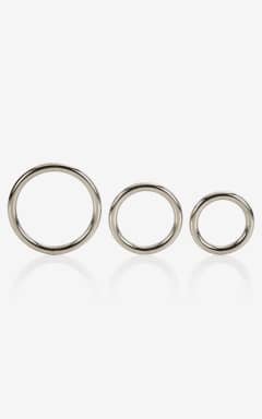 Body jevellery Silver Ring - 3 Piece Set