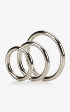 Body jevellery Silver Ring - 3 Piece Set