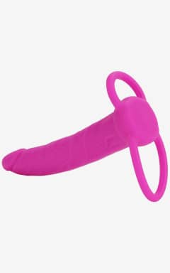 Cock Rings Silicone Dual Penetrator Pink