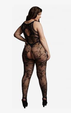 Lingerie Le Désir Criss Cross Neck Bodystocking OSX - Sexy Bodystockings