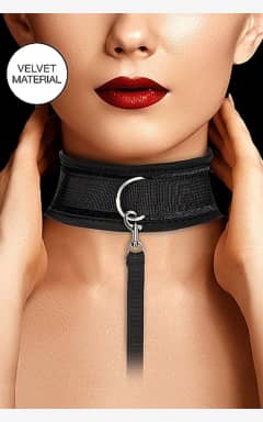Body jevellery Velvet Collar with Leash