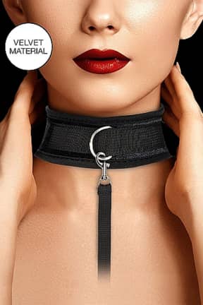 Roleplay Velvet Collar with Leash