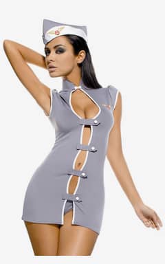 Lingerie Obsessive Stewardess Costume Grey