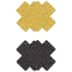 Glitter Cross Pasties Black & Gold 2 Pair