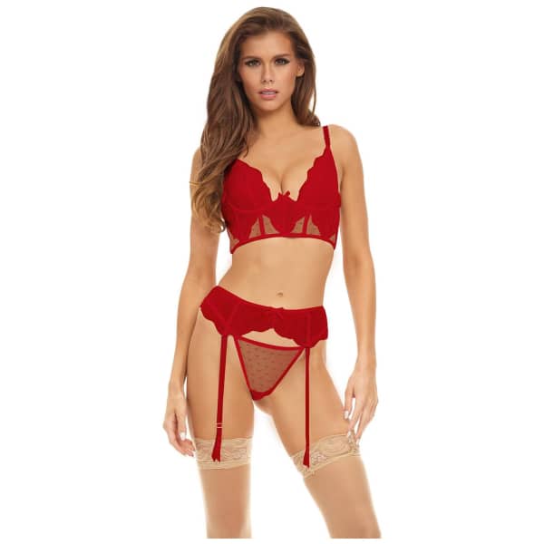 Peek A Boo Wire 3PC Set Red M