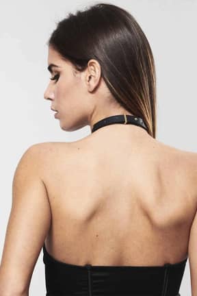 BDSM MAZE Single Choker Black