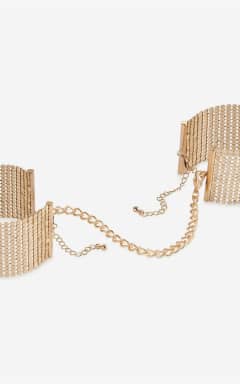 Bondage Desir Metallique Gold Metallic Mesh Handcuffs