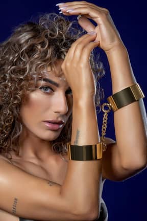 Accesories Slave Wrist Cuffs Rose Gold