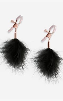 Body jevellery Nipple Clamps F1 Feather Black