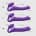 Vibrating Bendable Strap On Purple M