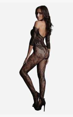 Lingerie Le Désir Lace Sleeved Bodystocking One Size