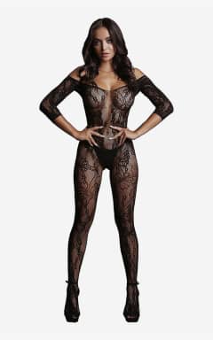 För henne Le Désir Lace Sleeved Bodystocking One Size