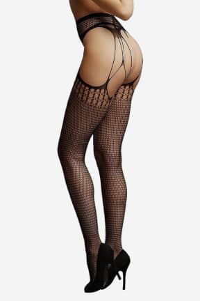 All Le Désir Shredded Suspender Pantyhose One Size