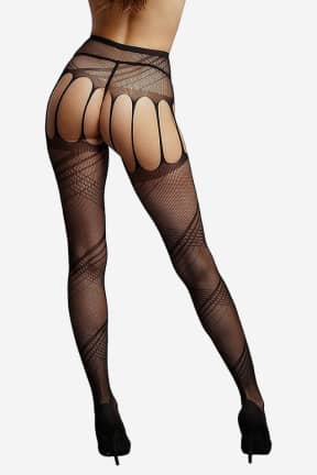 Lingerie Le Désir Crotchless Cut Out Pantyhose One Size - Sexy stay ups
