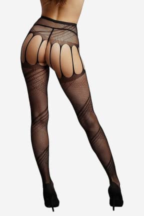 All Le Désir Crotchless Cut Out Pantyhose One Size