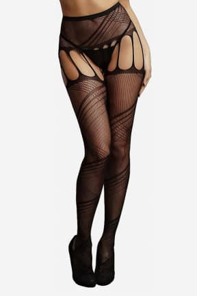 Lingerie Le Désir Crotchless Cut Out Pantyhose One Size