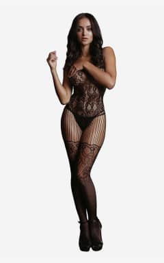 Lingerie Le Désir Lace and Fishnet Bodystocking One Size