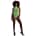 Glow In The Dark Body With Halter Neck Green OS