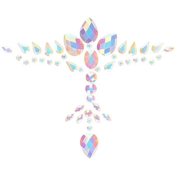Glow In The Dark Body Jewelry Chest Stickers