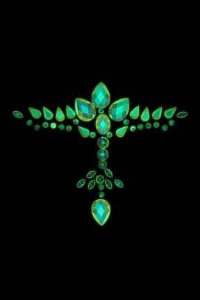 Body jevellery Glow In The Dark Body Jewelry Chest Stickers