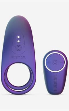 För honom Hueman Vibrating Cock Ring Purple