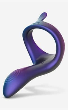 All Hueman Vibrating Strap-On Cock Ring Purple